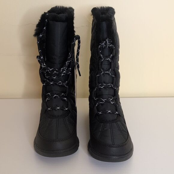 Sorel 5.5 Whitney II Tall Lace Black Waterproof Winter Boots, NEW - Picture 3 of 13